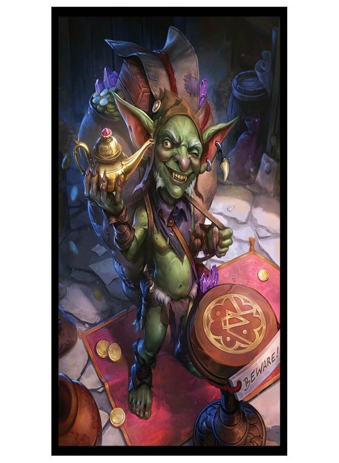Fantasy North - Pik - Goblin Treasure Hoarder - 100 Smooth Matte TCG Trading Card Sleeves - Fits Magic MTG Commander Pokemon and Other Card Games - Playing Card Sleeves (FN145S) - Image 1